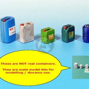 Eureka XXL 1/35 Plastic Chemical Storage Containers #1 (5 pcs) [MODEL KIT] E-066