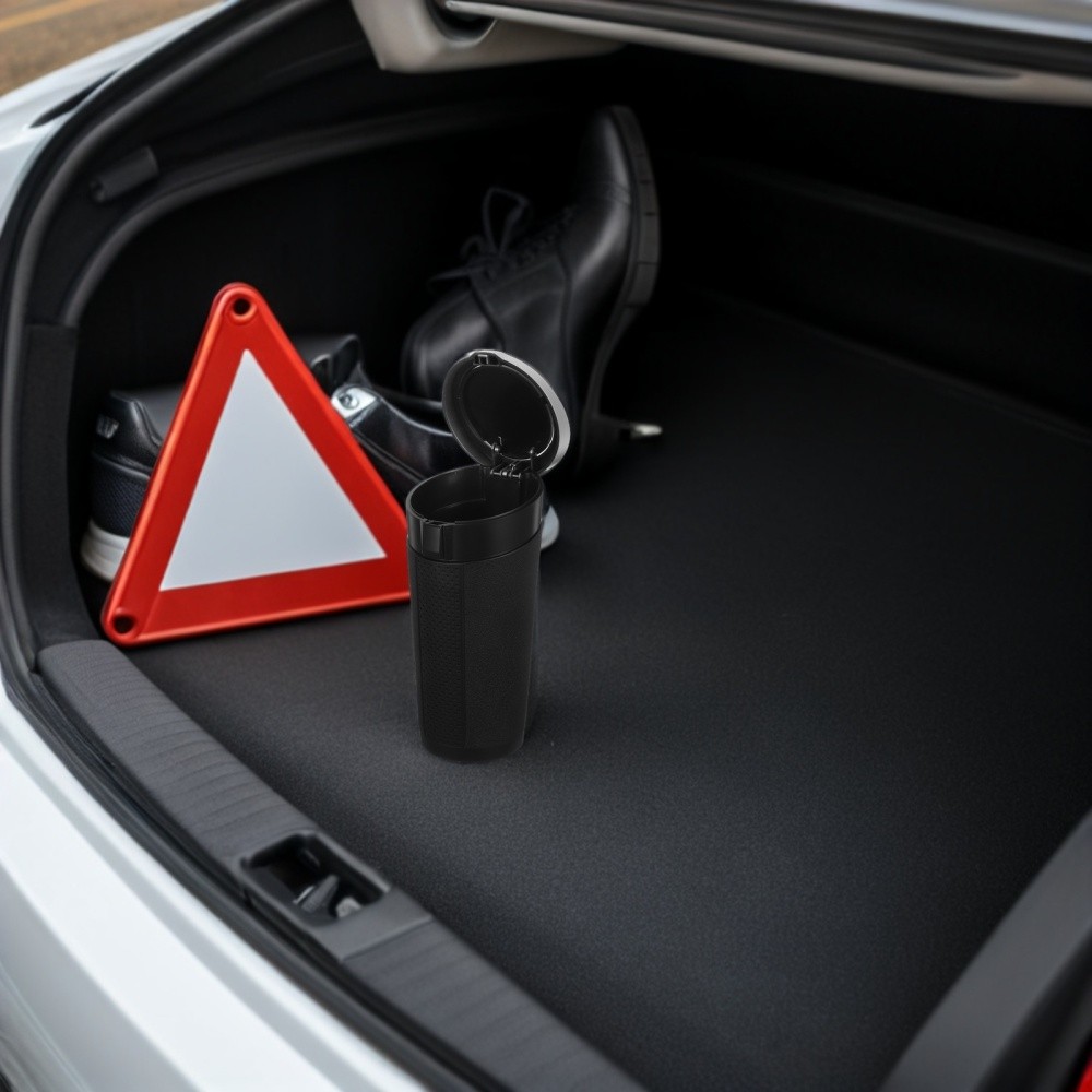 Car Cup Holder Trash Can Truck Garbage Automotive Cans Organizer Bin - Image 4