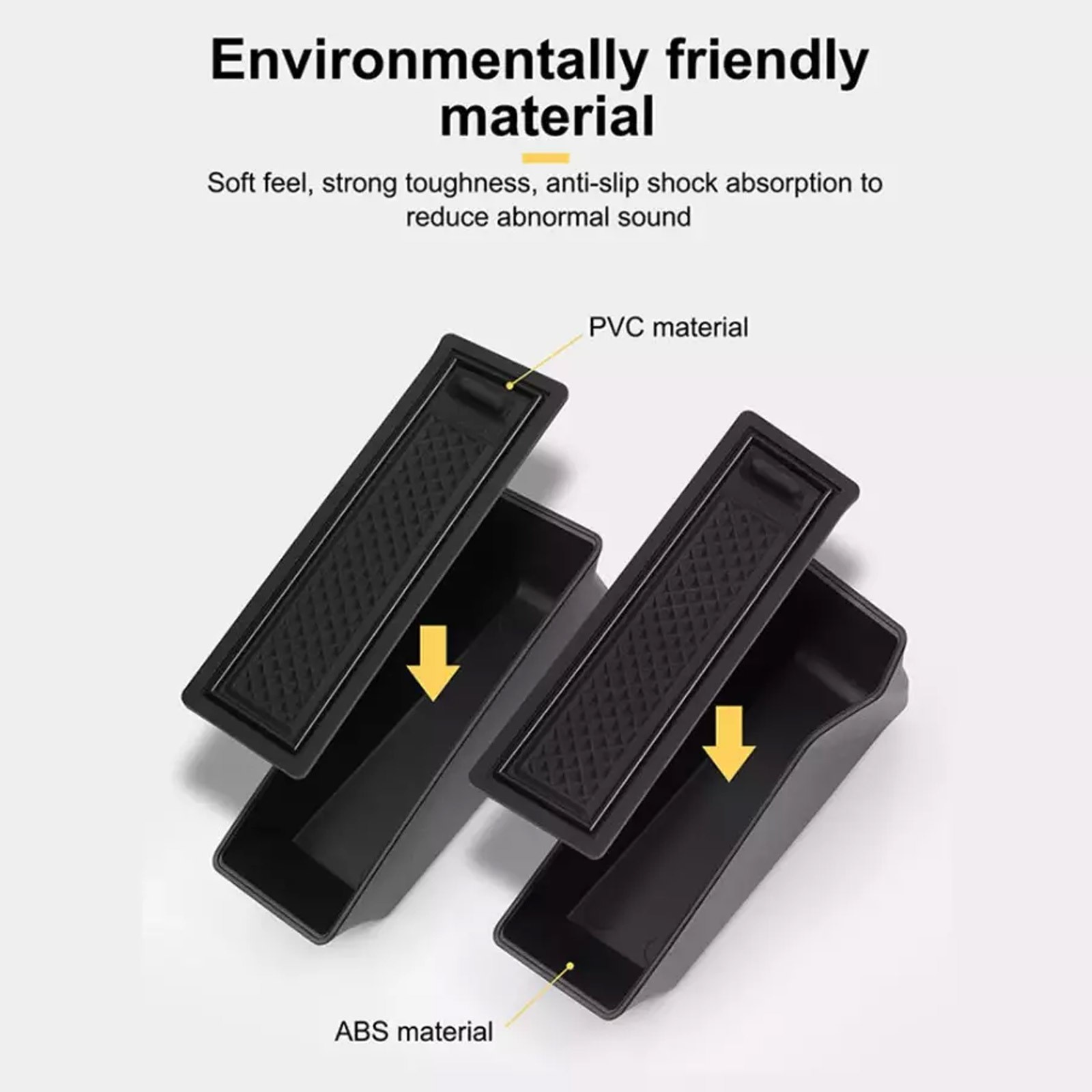 Fit For Toyota 4Runner 2025+ Car Armrest Container Door Storage Box Handle 2pcBt - Image 2