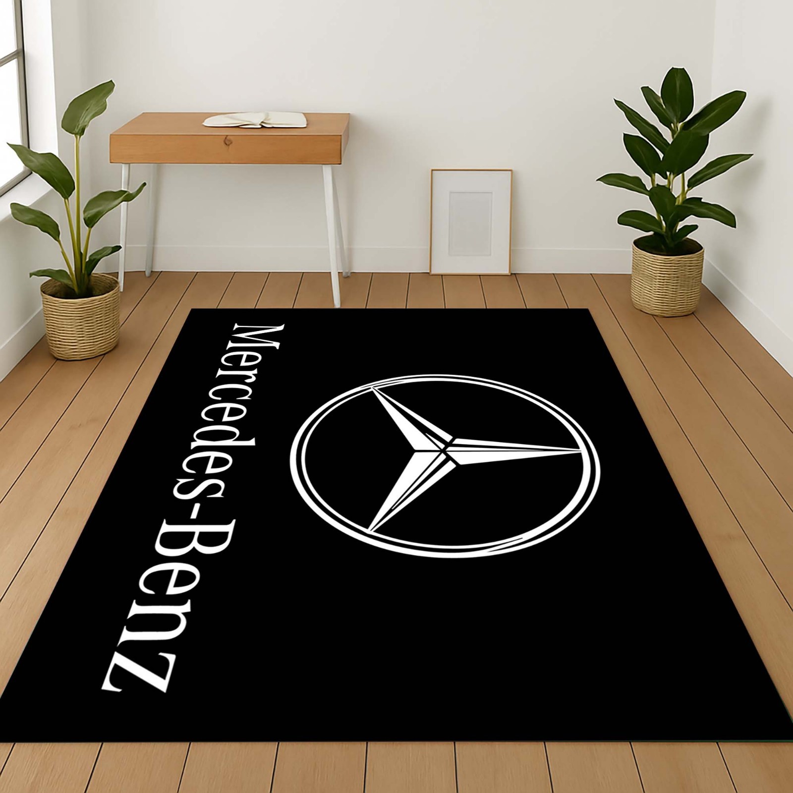 Mercedes-Benz Rug, Luxury Car Logo, Modern Design, Stylish Floor Mat, Automotive - Image 4