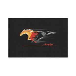 Mustang Running Horse Heavy Duty Floor Mat Automotive Garage Decor Car Guy Gift