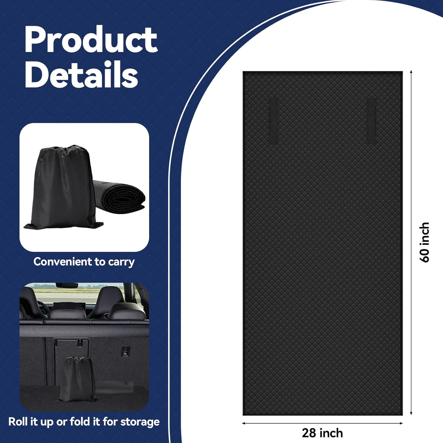 Heavy-Duty Crawler Rolling Mat,60x28 Inch Under Car Repair Mat, Automotive... - Image 3