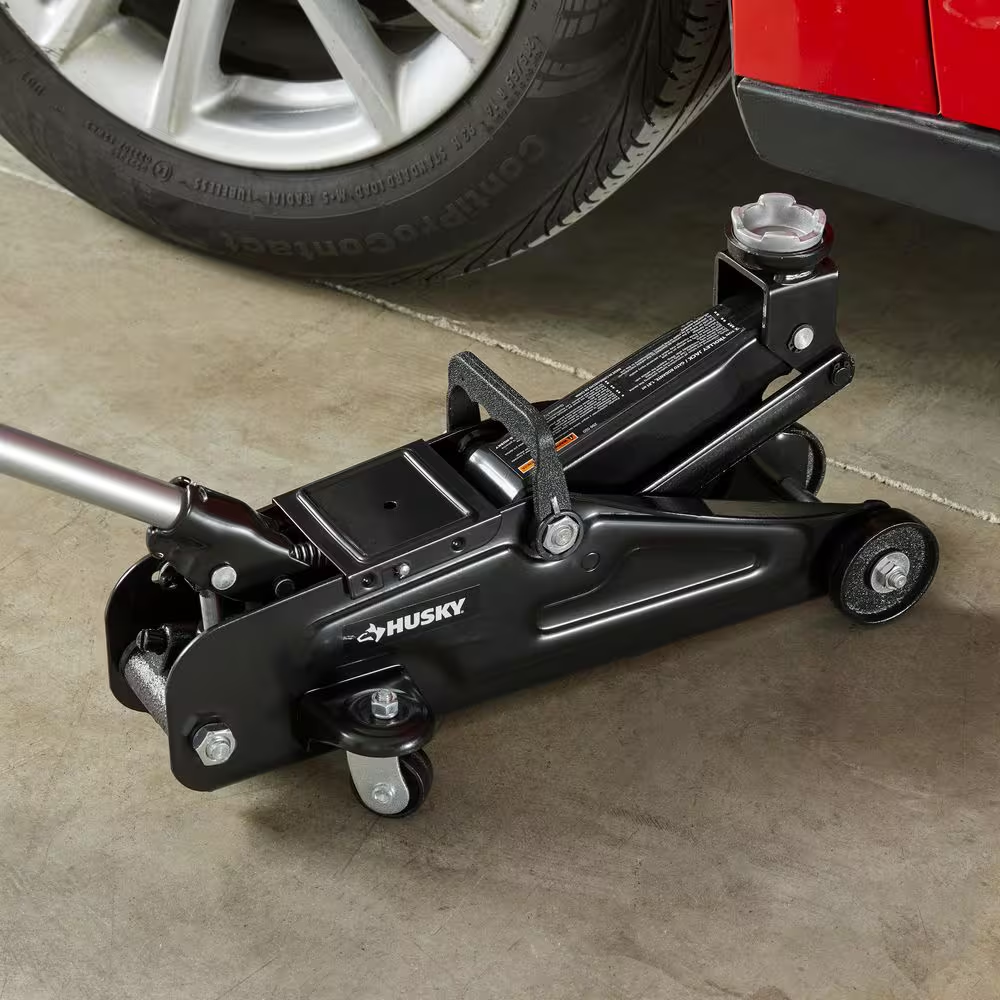 2-Ton Hydraulic Trolley Car Jack Versatile Quick Tire Changes Portability, - Image 3
