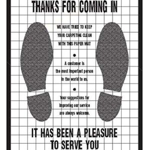 Plastic Coated Disposable Automotive Floor Mats Case of 500