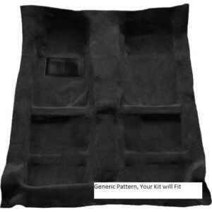Black Molded Carpet Flooring Fits- 1993-1997 Honda Civic del Sol 2DR Auto/Manual