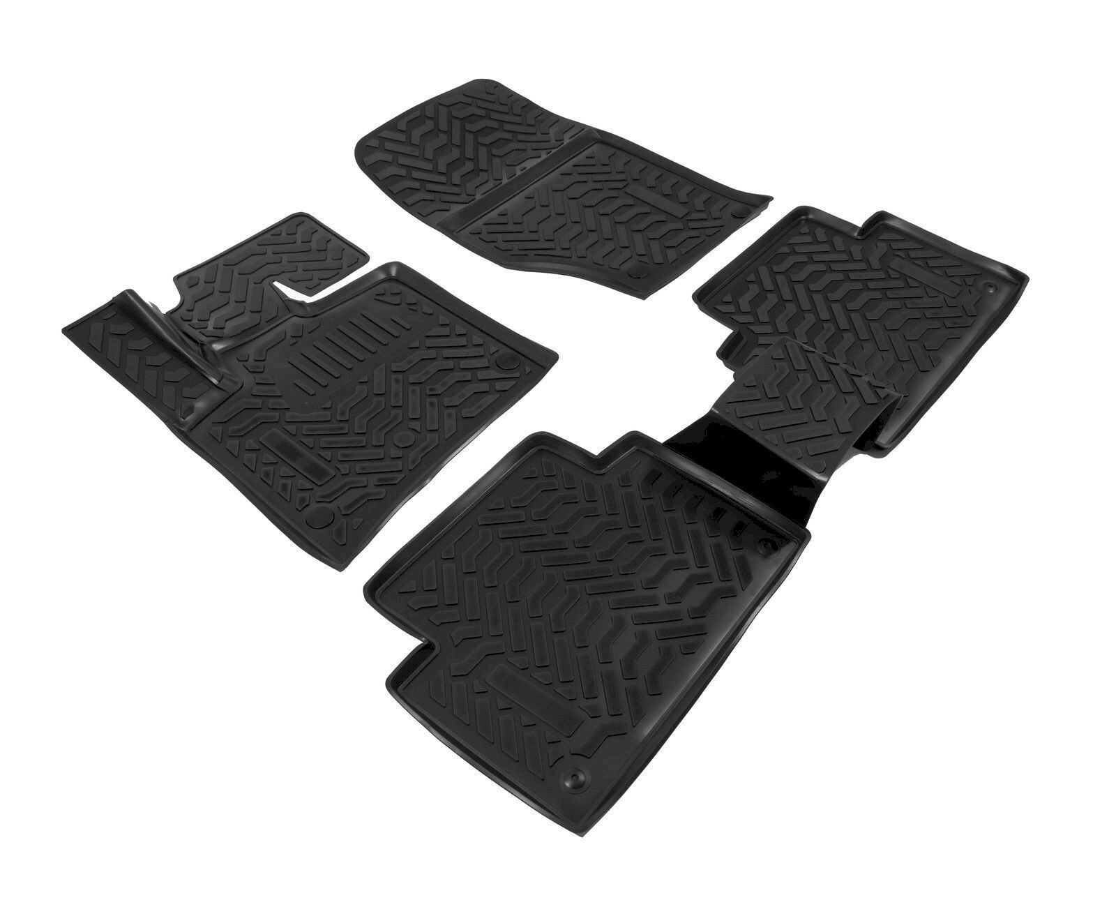 Floor Liners Mats Fits Audi Q7 2007-2014 4-Pcs Custom 4-Pcs Rubber Heavy Duty - Image 4