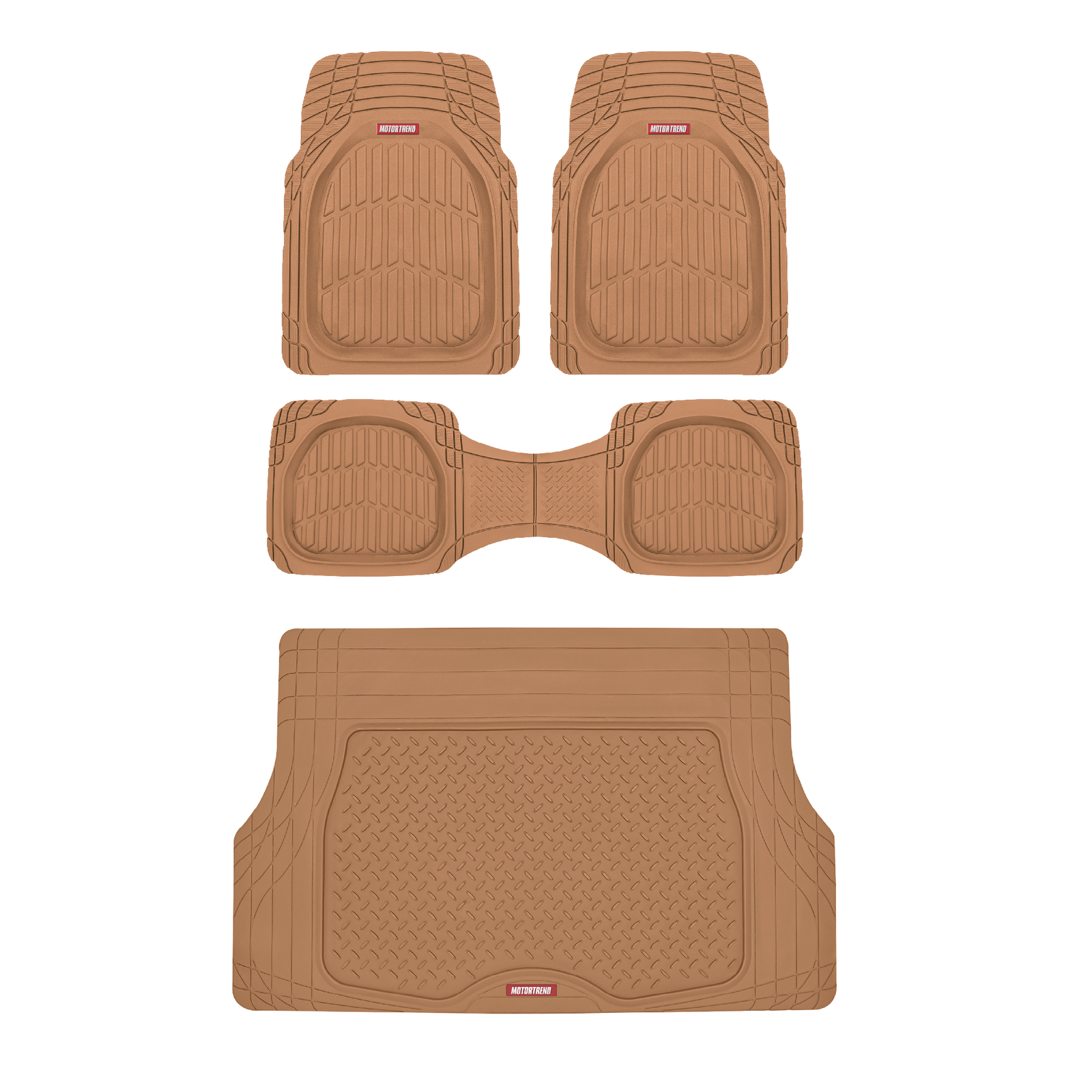 Automotive Car Floor Mats with Cargo Trunk Liner Rubber All Weather Protection