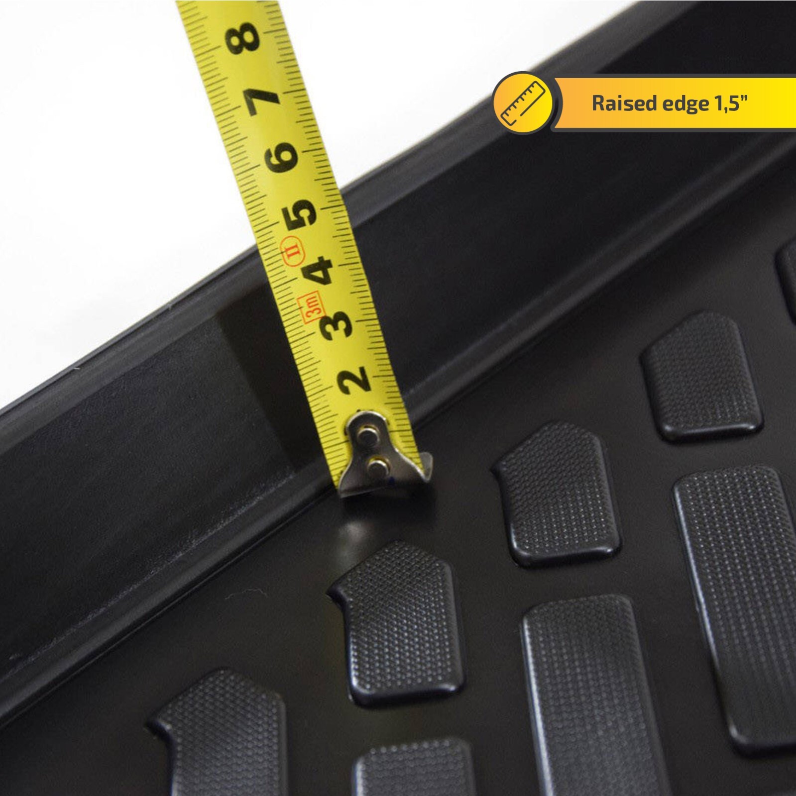 Floor Liners Mats Fits Acura TSX 2009-2014 4-Pcs Custom 4-Pcs Rubber Heavy Duty - Image 5