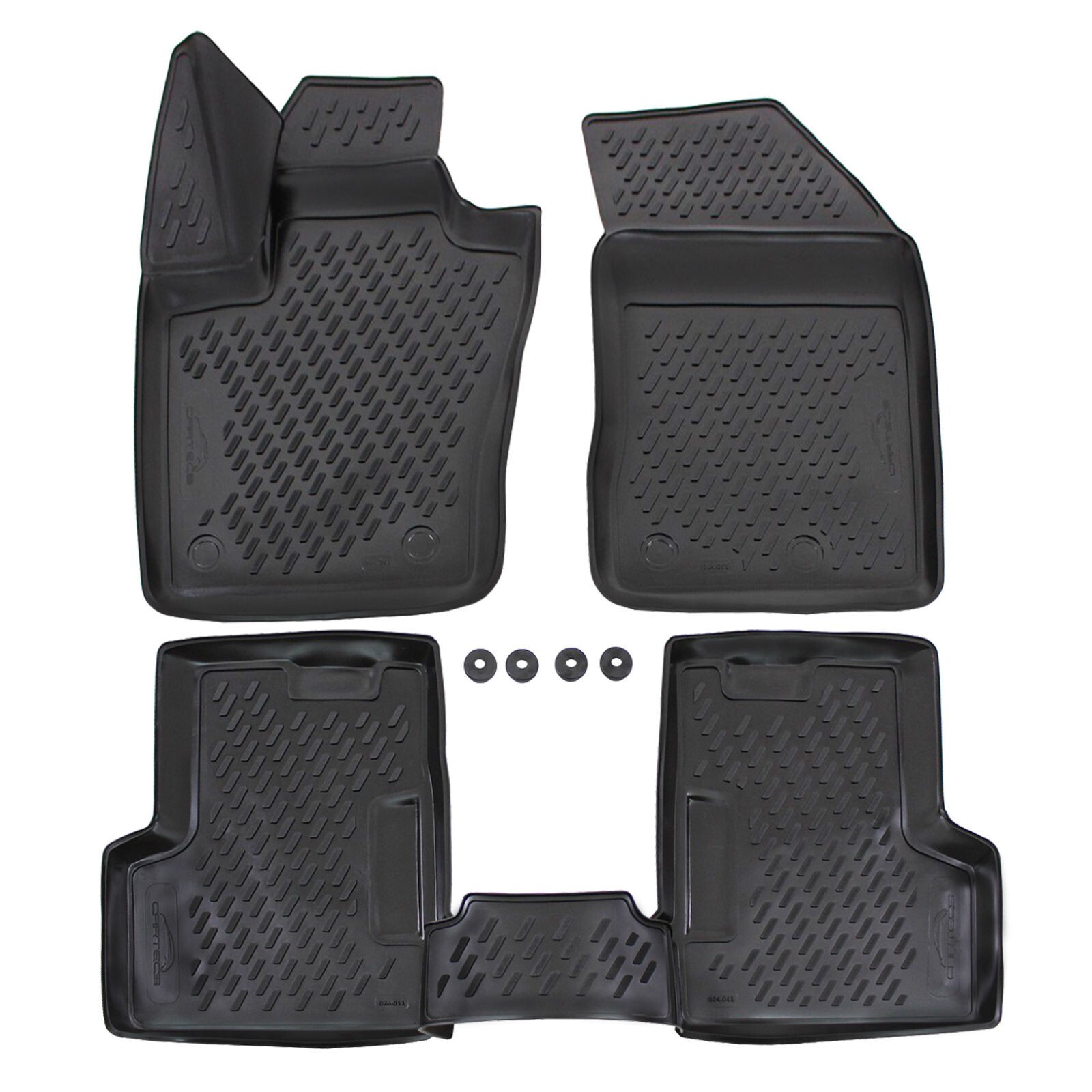 Floor Liner Mats + Cargo Liner For Fiat 500X 2016-2023 Full Set Custom - Image 2