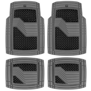 Caterpillar Automotive Rubber Car Floor Mats Heavy Duty All Weather Accessories