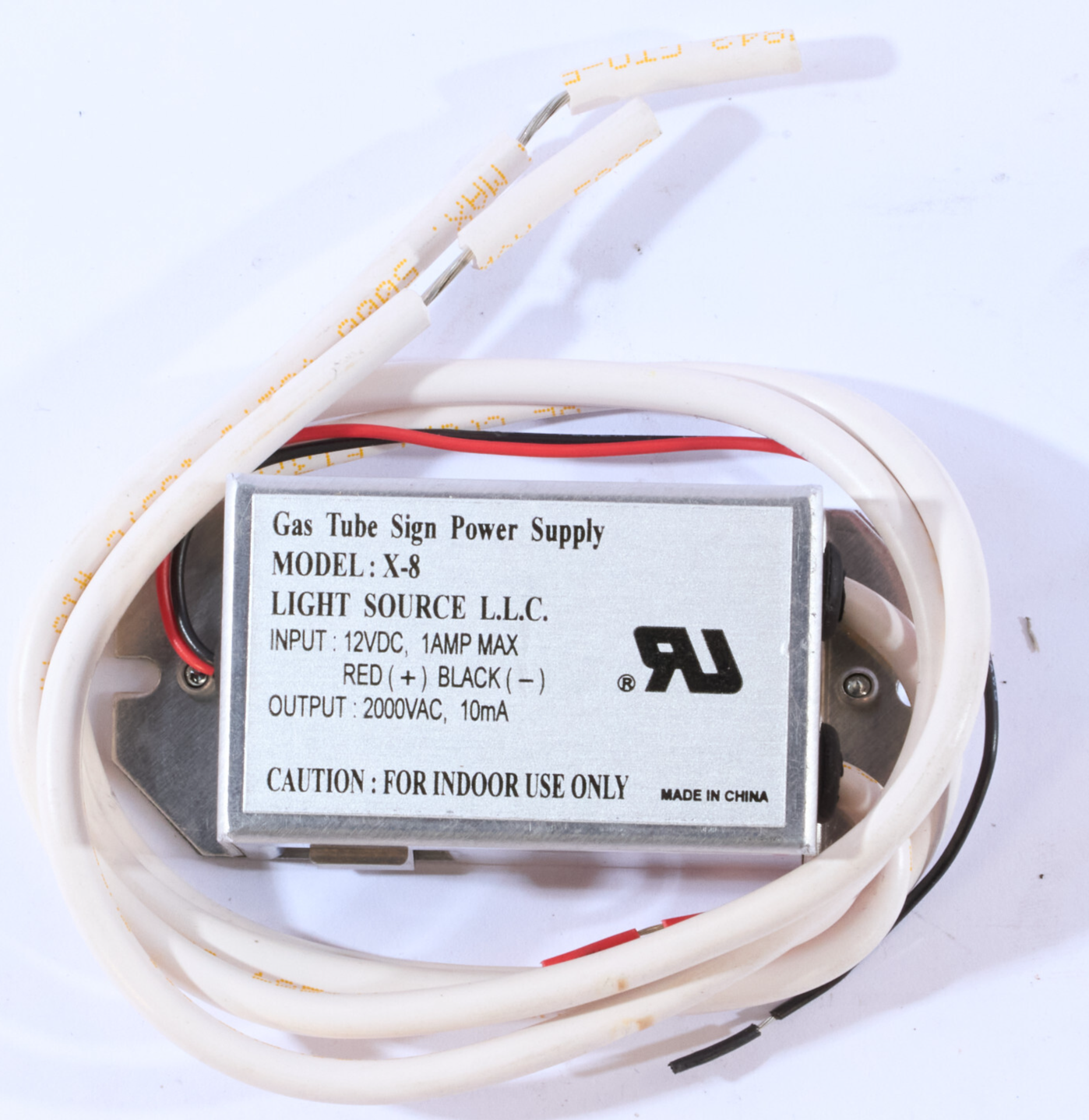 (Lot of 2) Gas Tube Sign Automotive Indoor Power Supply X-8 2000VAC 10mA - Image 2