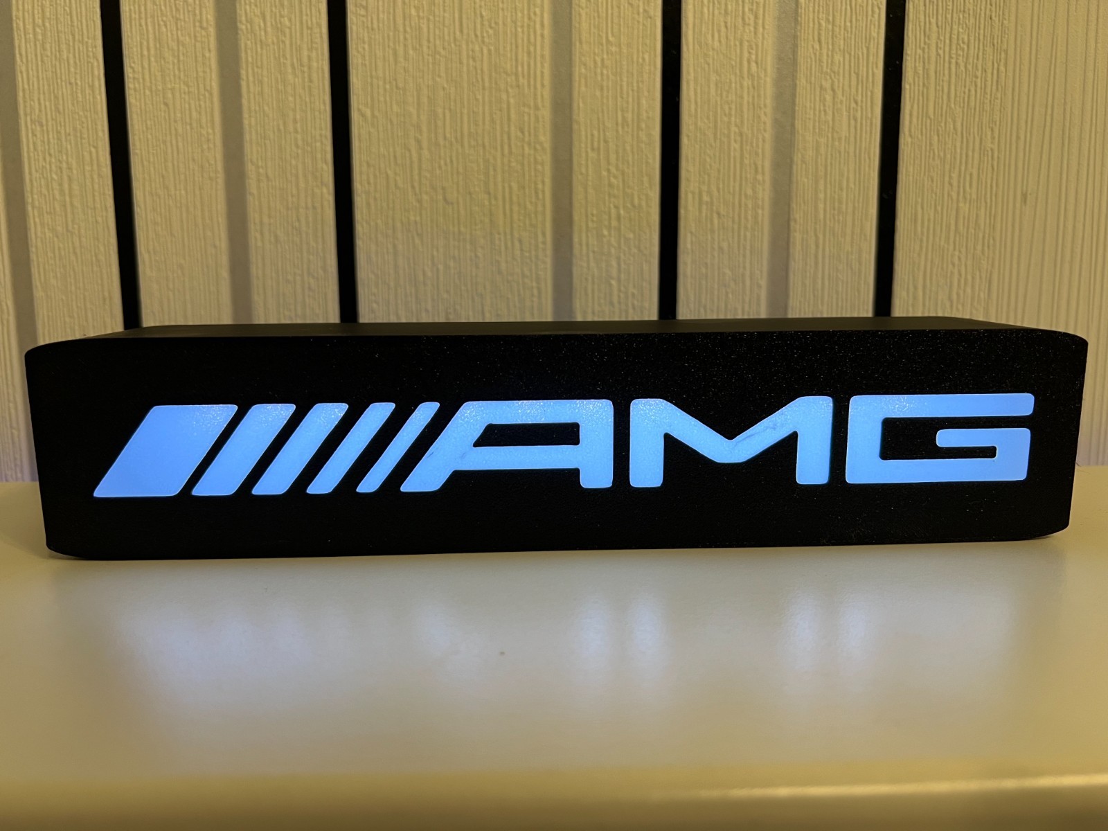Mercedes AMG White LED Light Box Sign Lightbox Garage Tool Wall Decor USB - Image 5