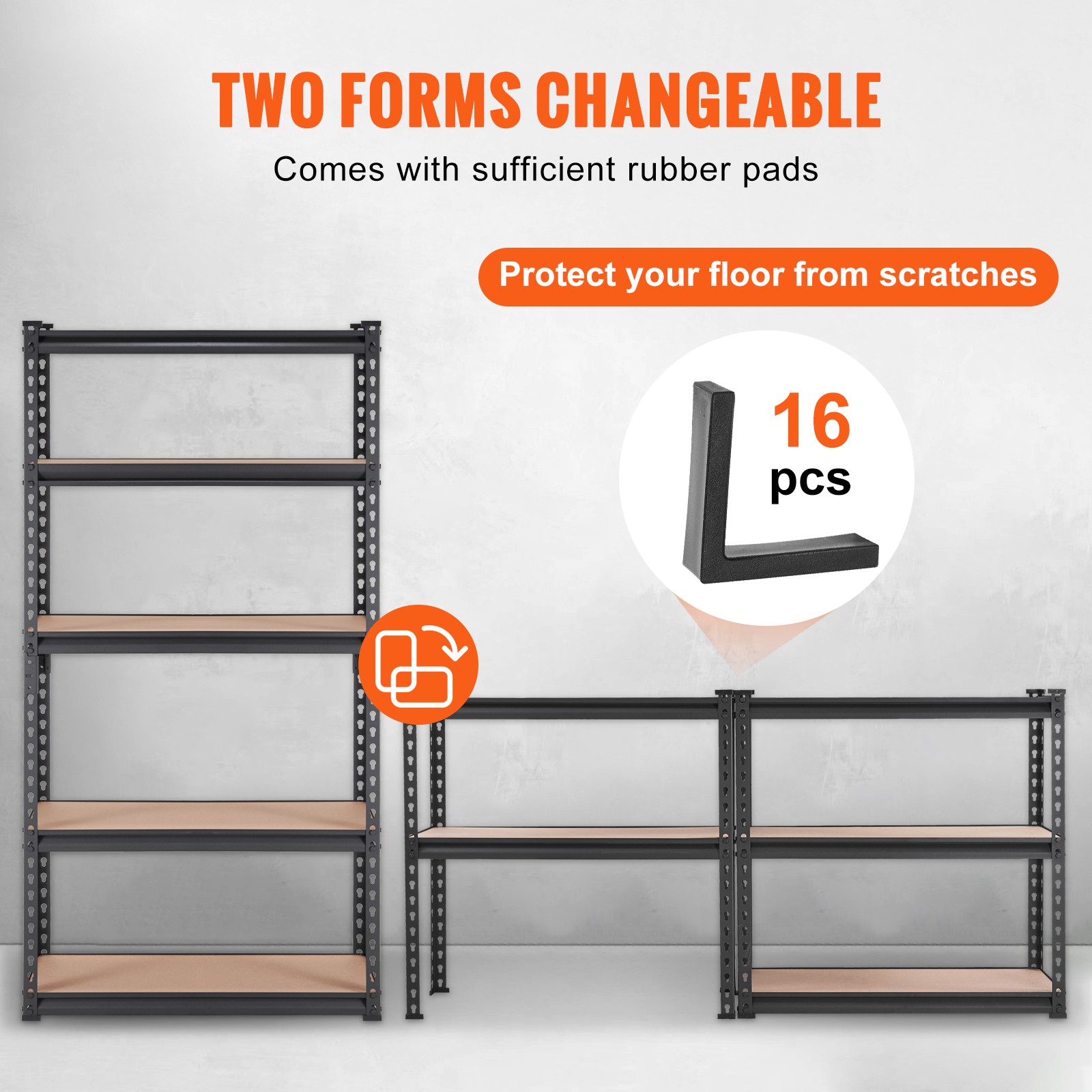 VEVOR Storage Shelving Unit Garage Storage Rack 5-Tier Adjustable 2000 lbs Load - Image 5