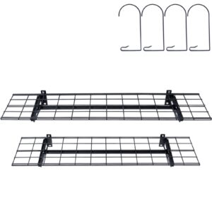 2PCS 4x1 ft Garage Storage Shelving Wall Mounted Heavy Duty Shelves Rack