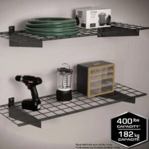 New Hyloft 2 Pack Garage Storage System Shelves, 15" X 45" Wall Mounted Shelves