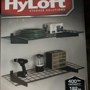 Garage Storage Shelves - Hyloft 2 Pack - Heavy Duty- Wall Mounted Wire Shelves