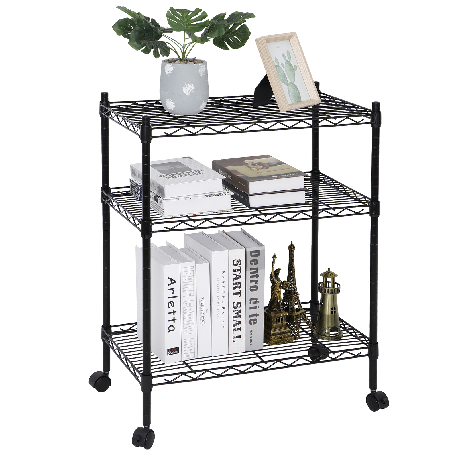 3/4/5-Tier Heavy Duty Storage Wire Shelving Unit for Restaurant Garage Wire Rack - Image 4