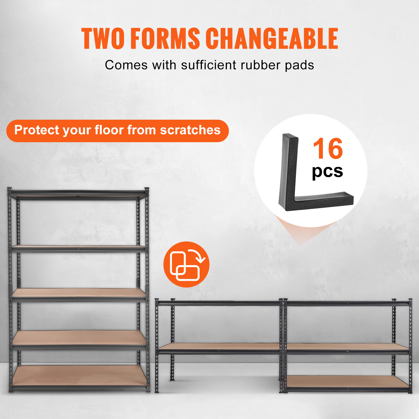 Storage Shelving Unit Garage Storage Rack 5-Tier Adjustable 2000 lbs Load - Image 5