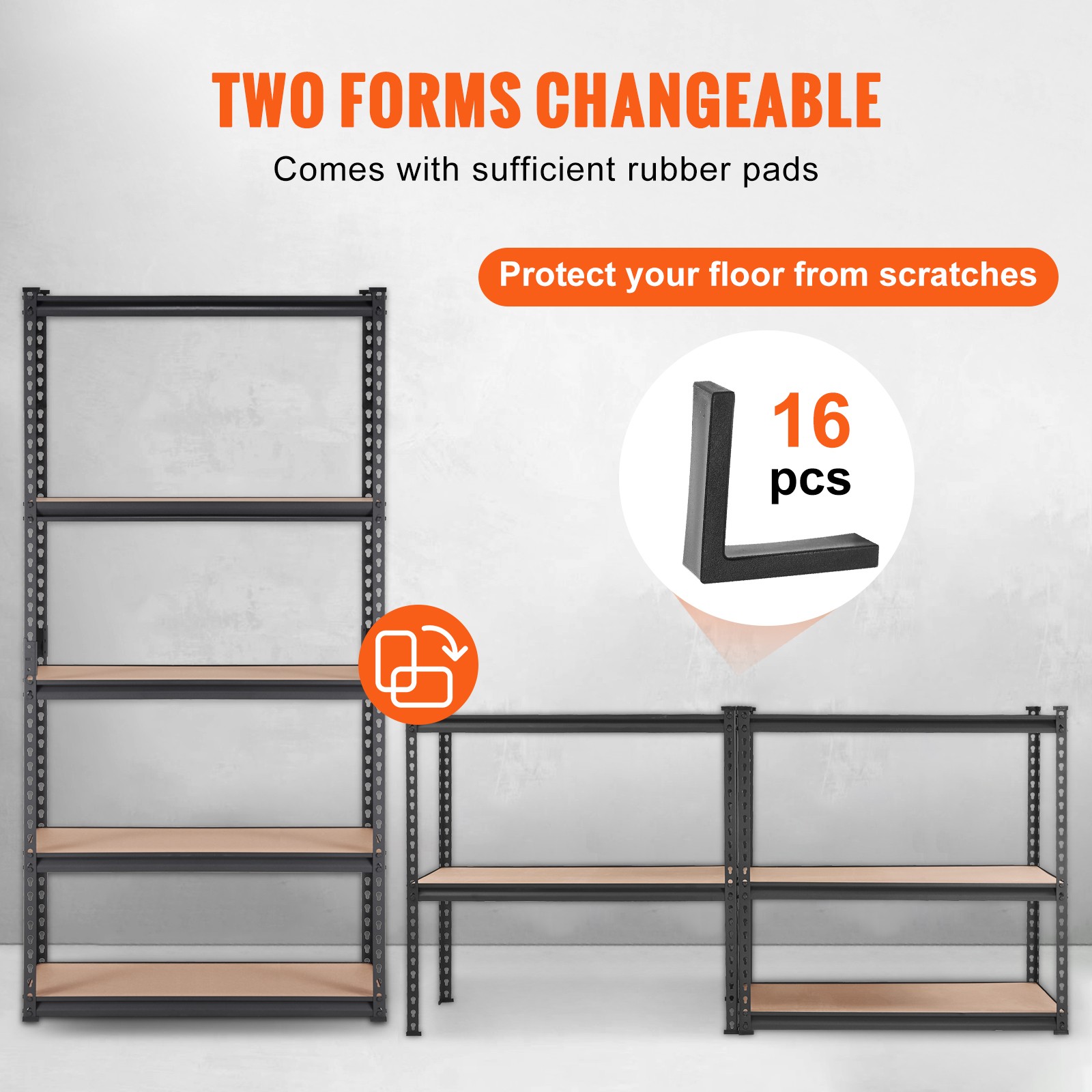 Storage Shelving Unit Garage Storage Rack 5-Tier Adjustable 2000 lbs Load - Image 5