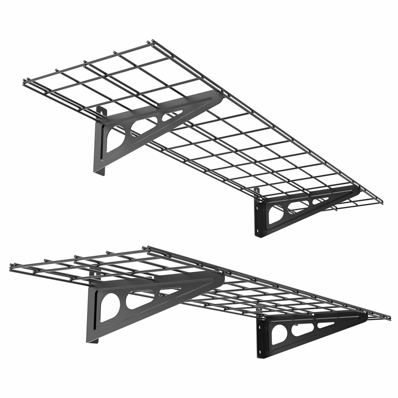 STOREADY 2-Pack 1x4 ft Wall Shelf Garage Storage Rack Wall Mounted Shelves Rack - Image 5