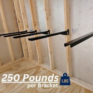 Garage Storage Rack Heavy-Duty Wall Shelves Mounted Shelving for Shop Shed 4(PK)