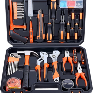 160 Piece Tool Set, Basic Home and Car Tool Kit with Tool Box, Automotive Apartm