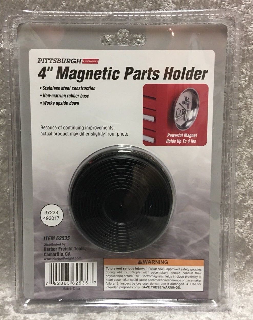 4 Inch Magnetic Parts Tray / Holder 90566 Pittsburgh Automotive - Image 2