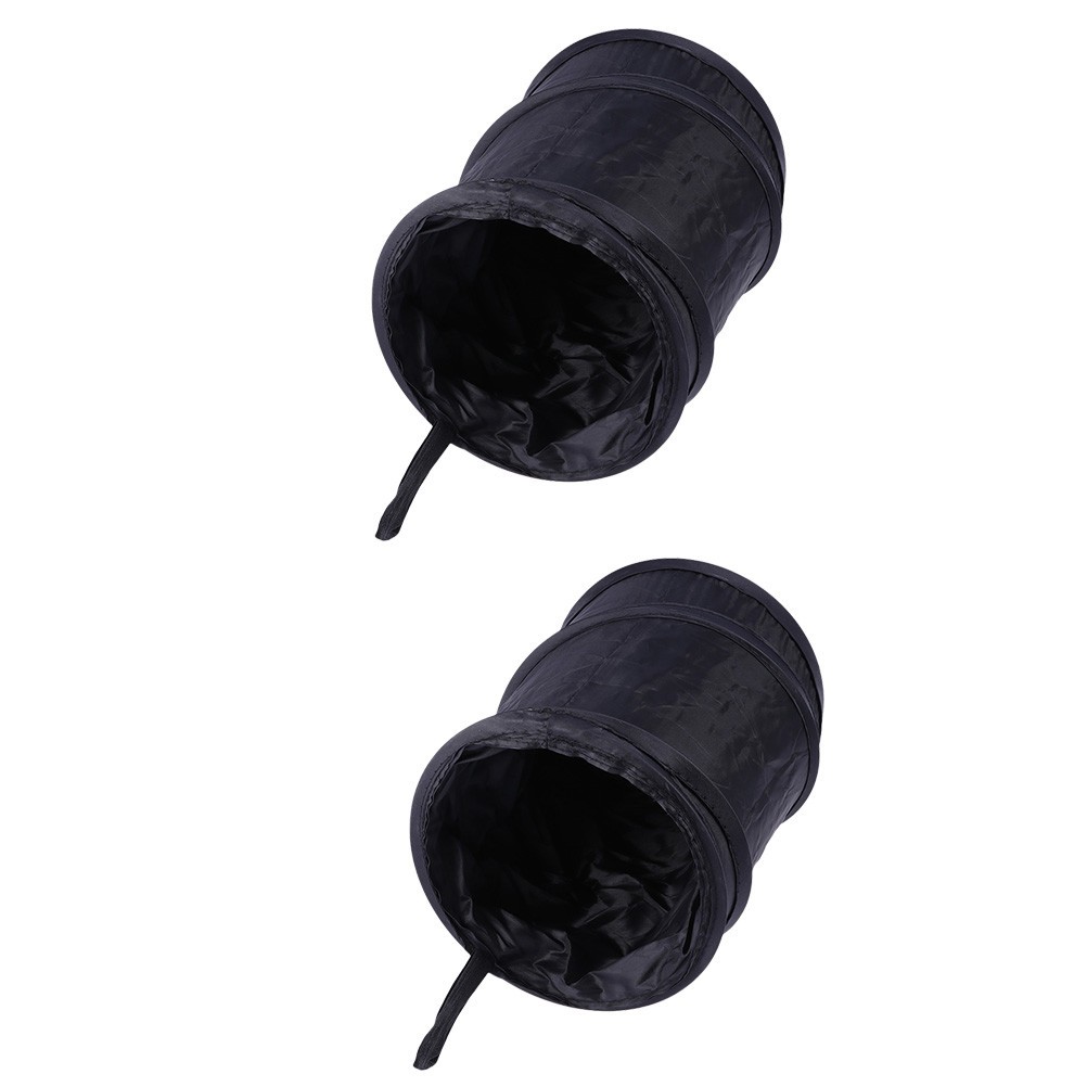 2 Pcs Foldable Container Automotive Garbage Cans Car Storage Organizer