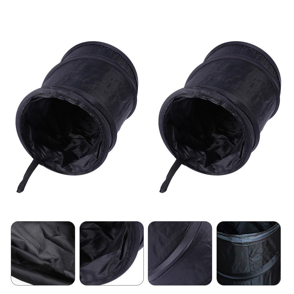 2 Pcs Foldable Container Automotive Garbage Cans Car Storage Organizer - Image 4