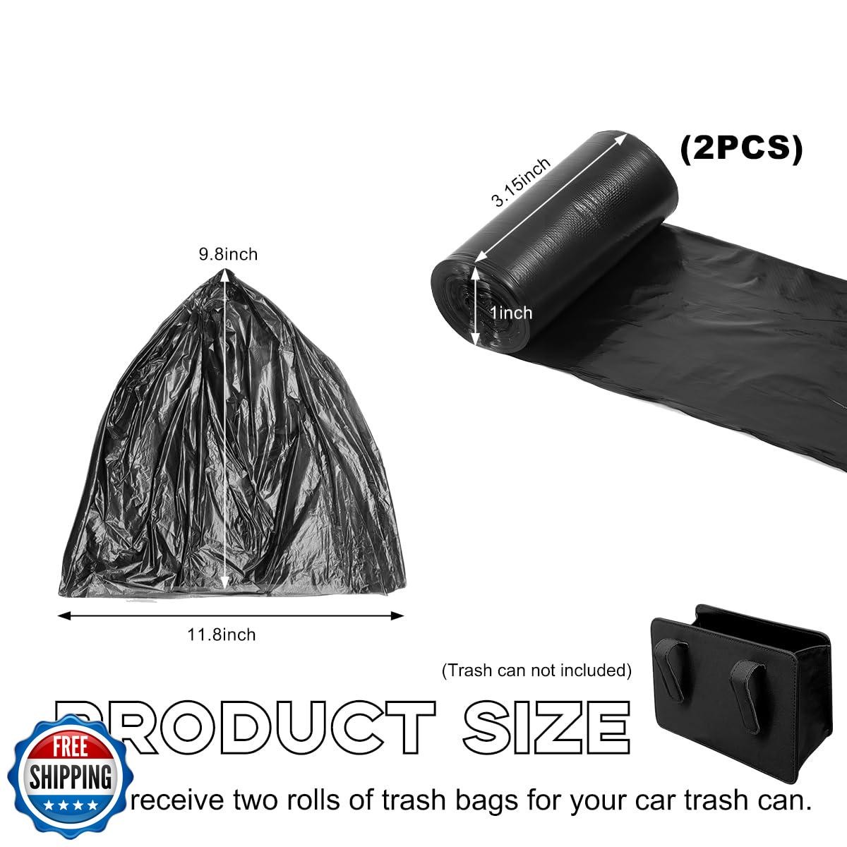 Yourkar Foldable Waterproof Leather Car Garbage Organizer Holder, Automotive - Image 2