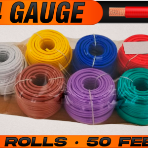 14 Gauge 12v Automotive RV Trailer Hook Up Primary Wire - 7 Colors - 50 Feet EA