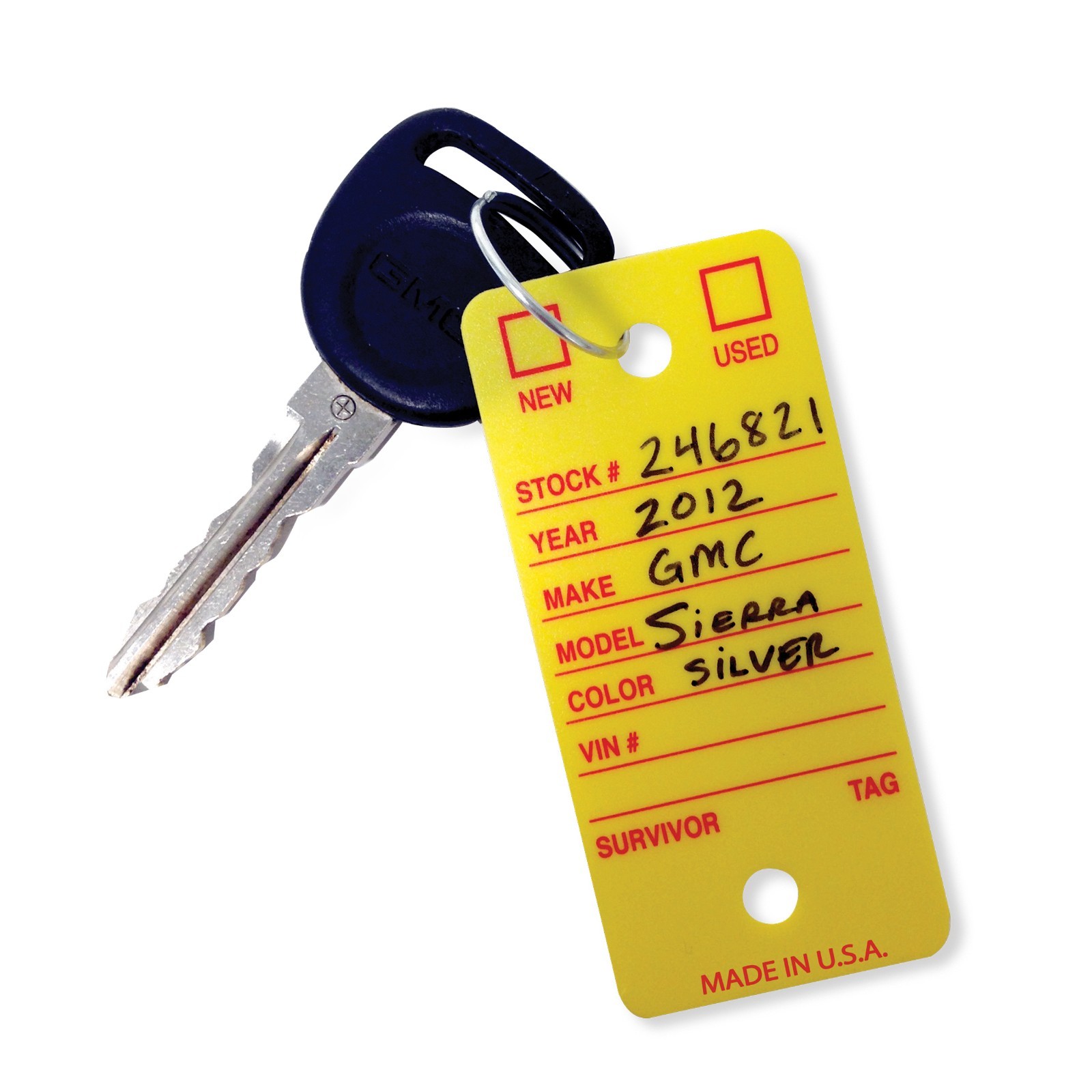 Key Tags 500 Pack Poly Dealership Waterproof Rings Included Car Dealer Bulk Set - Image 3