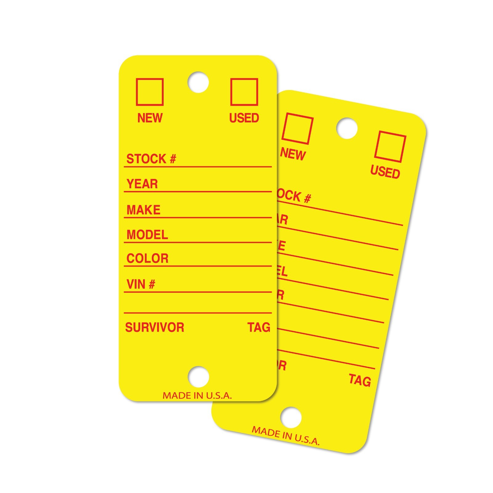 Key Tags 500 Pack Poly Dealership Waterproof Rings Included Car Dealer Bulk Set - Image 5