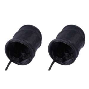 2 Pcs Automotive Garbage Cans Folding Trash Car Storage Organizer