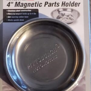 Pittsburgh Automotive ~ 4" Magnetic ~ Stainless Steel Parts Holder Tray ~ 62535
