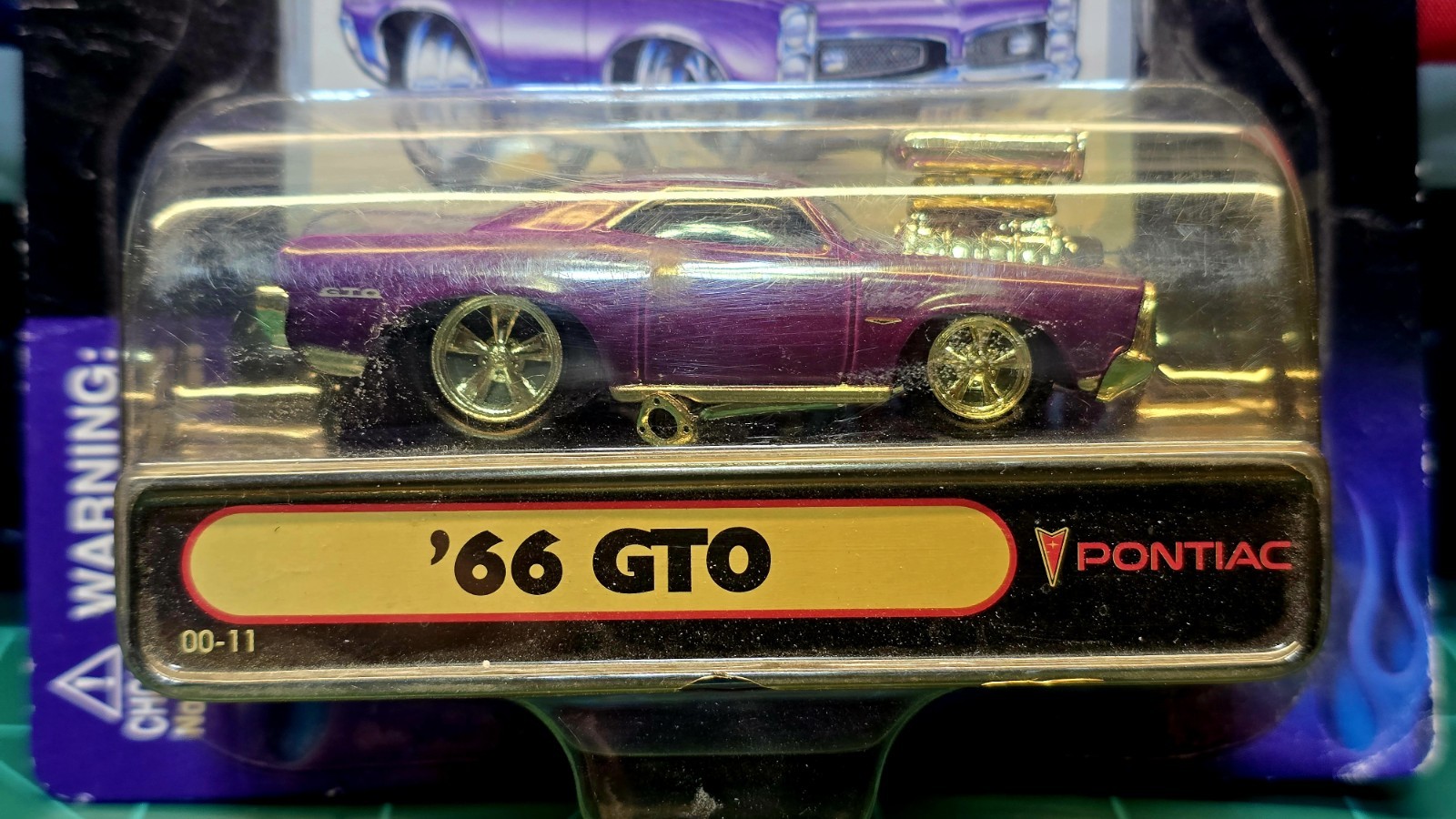 Muscle Machines 1966 GTO Diecast Car 1:64 Scale Purple NEW Collectible - Image 2