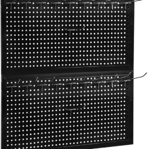 22 Piece Metal Wall Pegboard Utility Tool Storage System: Modular Pegboard Organ