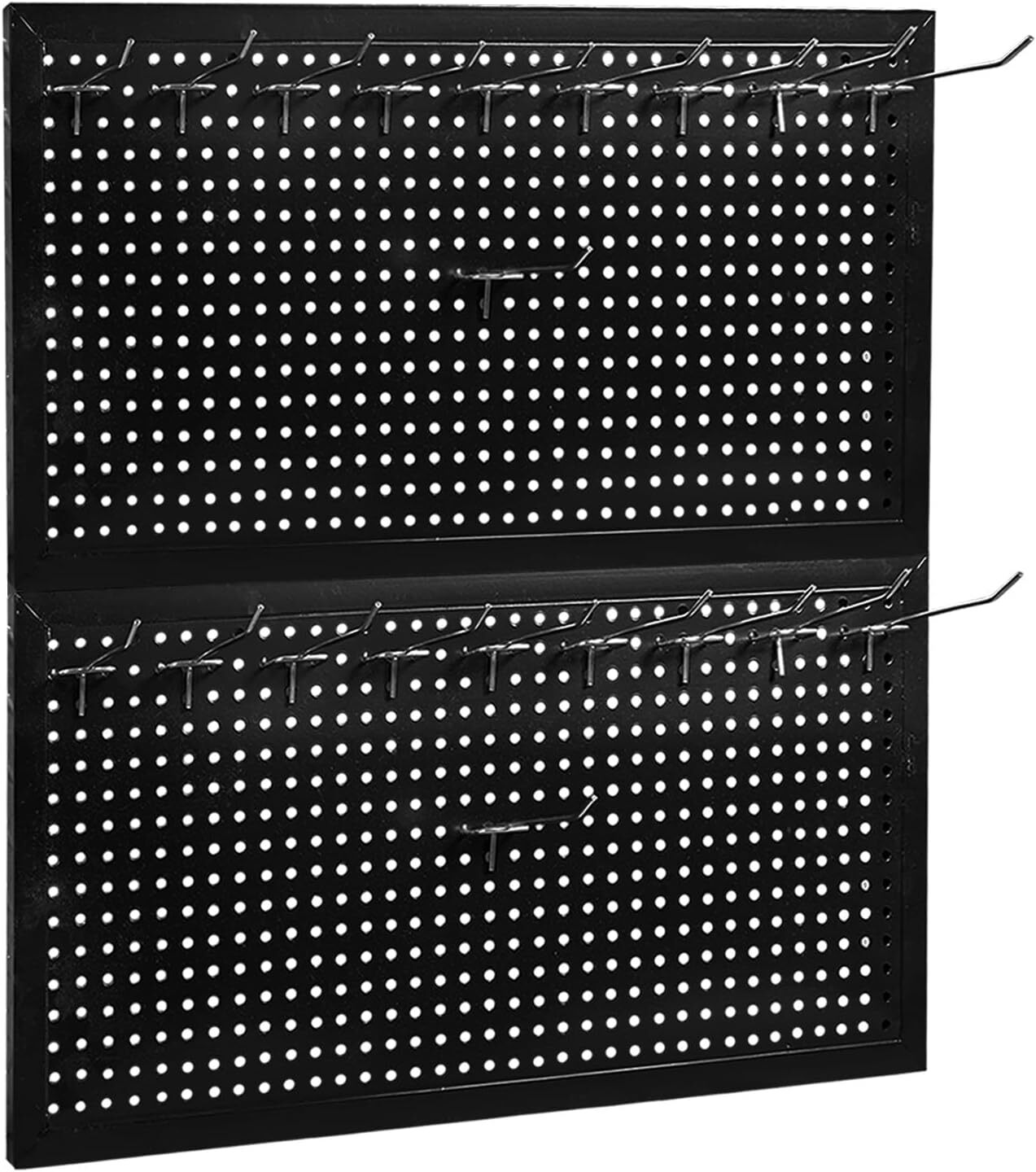 22 Piece Metal Wall Pegboard Utility Tool Storage System: Modular Pegboard Organ