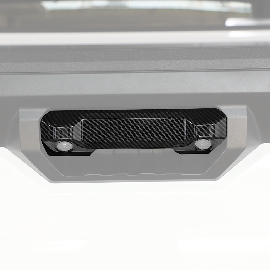 For Toyota Tundra 2022-2025 ABS Carbon Fiber Exterior Tailgate Handle Trim Cover - Image 3
