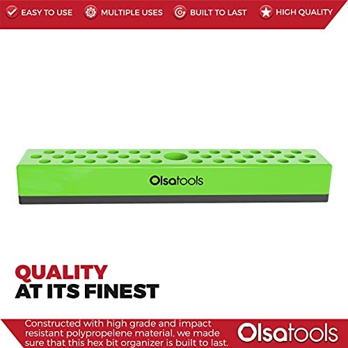 Hex Bit Organizer with Magnetic Base | Magnetic Hex Bit Organizer for Green - Image 3