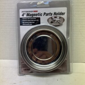 4" Round Magnetic Bowl Tray Tool Screw Parts Holder Stainless Steel Organizer