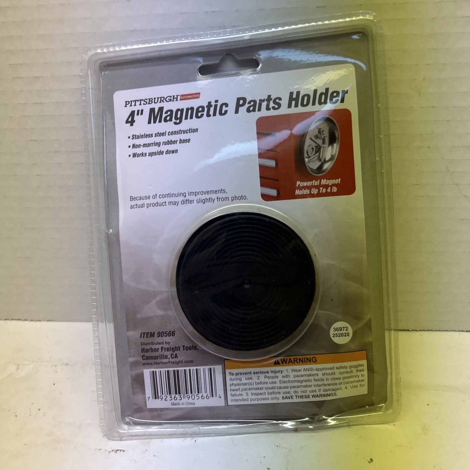 4" Round Magnetic Bowl Tray Tool Screw Parts Holder Stainless Steel Organizer - Image 2