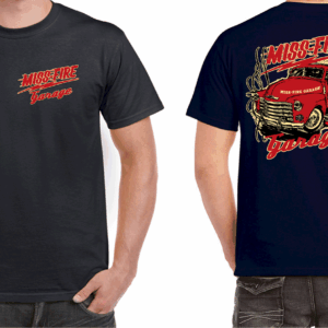 MISS FIRE GARAGE HOT ROD T-SHIRT T SHIRT CLOTHING 100% COTTON RAT ROD HOT ROD