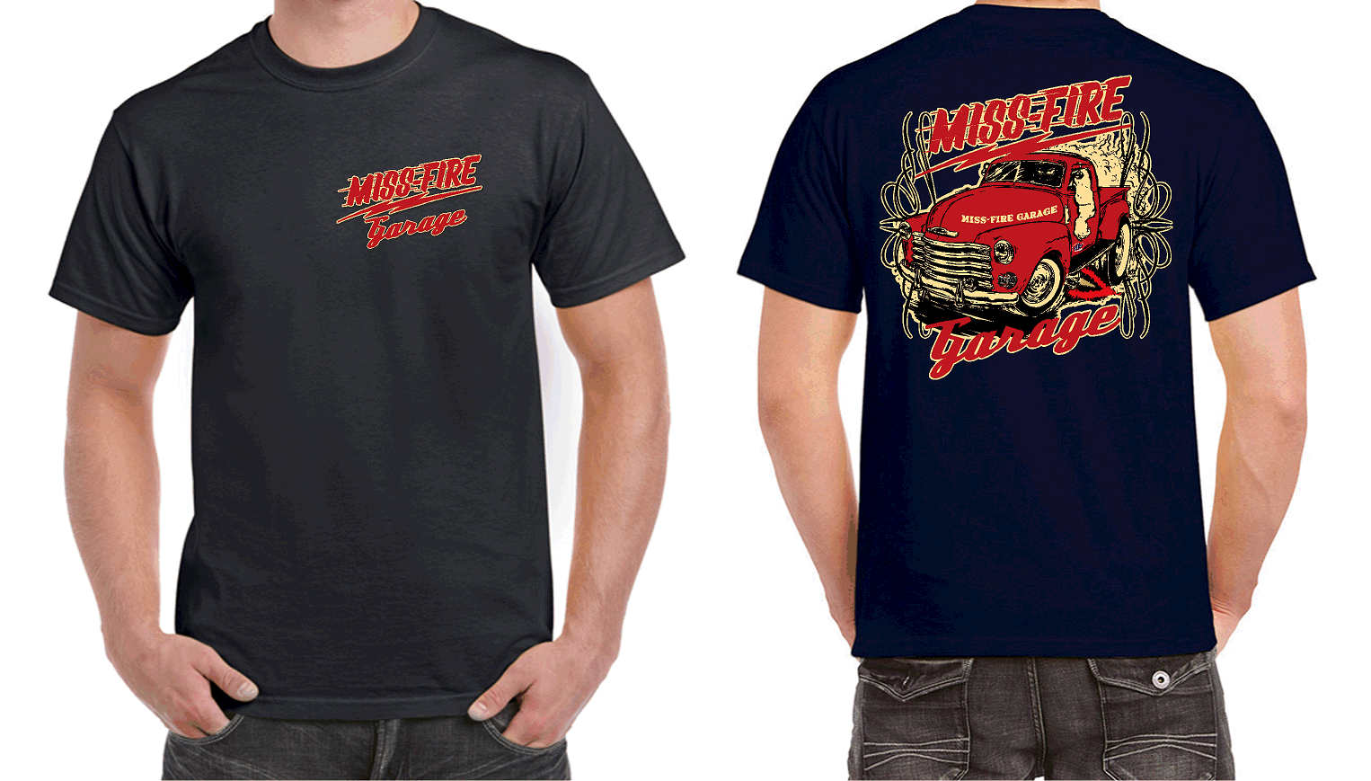 MISS FIRE GARAGE HOT ROD T-SHIRT T SHIRT CLOTHING 100% COTTON RAT ROD HOT ROD