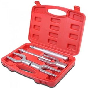 5Pc Tie Rod Ball Joint Pitman Arm Removal Tool Kit Case Automotive Hand Tool New