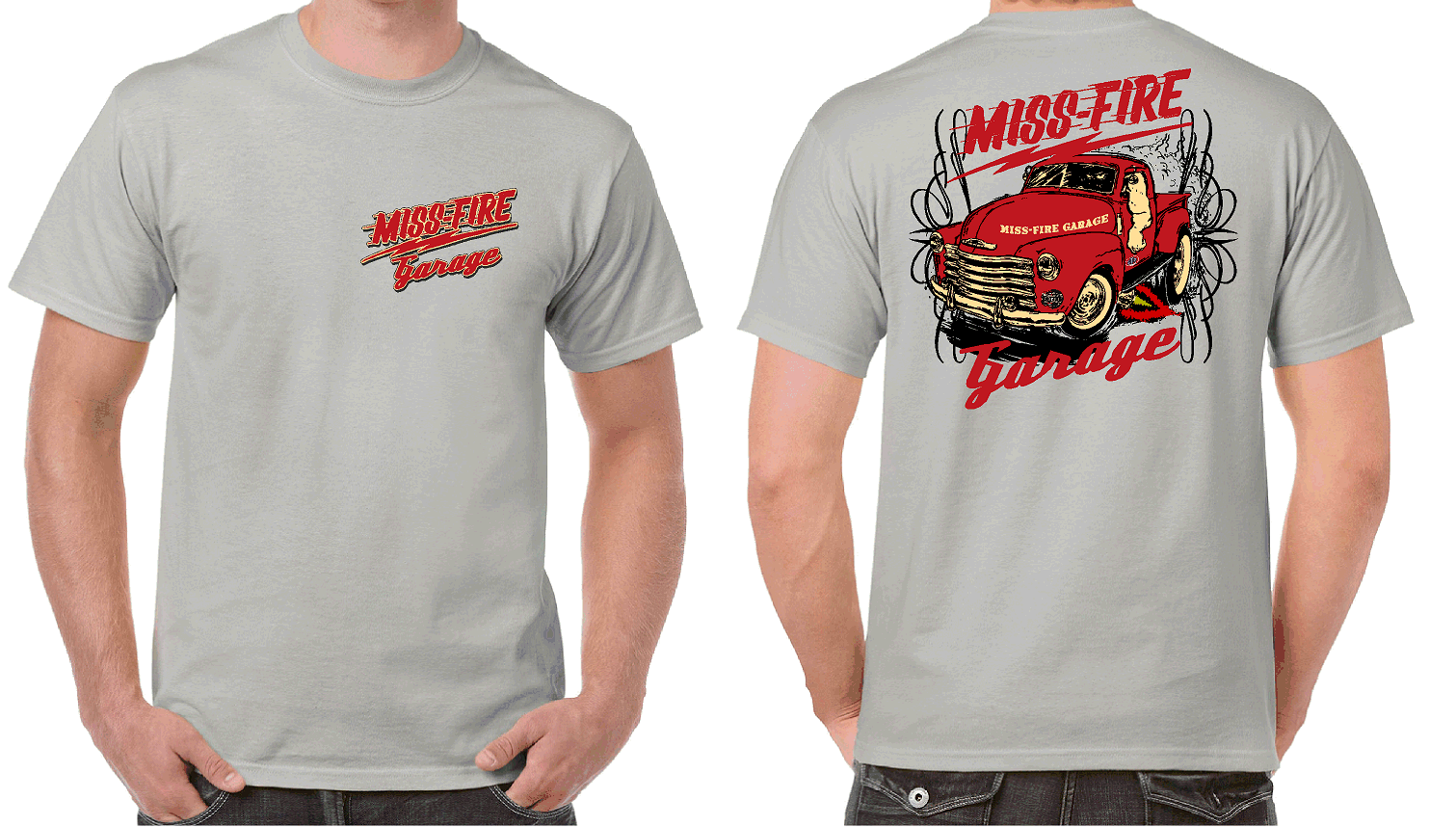 MISS FIRE GARAGE HOT ROD T-SHIRT T SHIRT CLOTHING 100% COTTON RAT ROD HOT ROD - Image 3