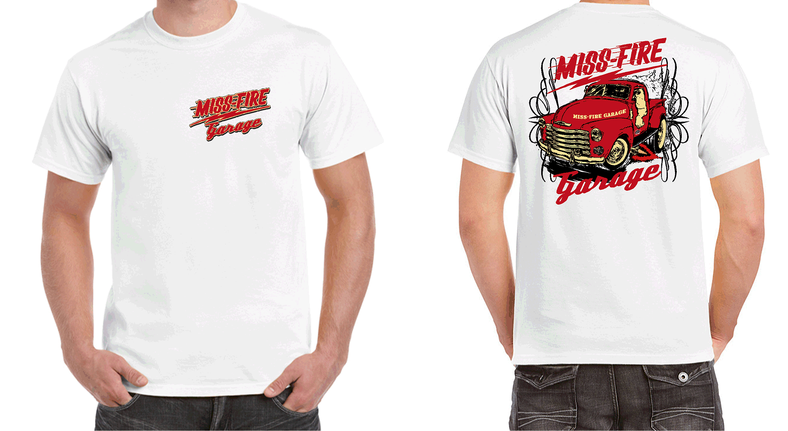MISS FIRE GARAGE HOT ROD T-SHIRT T SHIRT CLOTHING 100% COTTON RAT ROD HOT ROD - Image 5