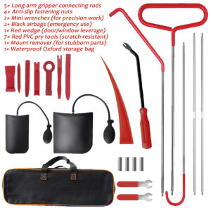 Car Repair Tool Kit Portable Automotive Tool Set with Carrying Bag Wheel Puller