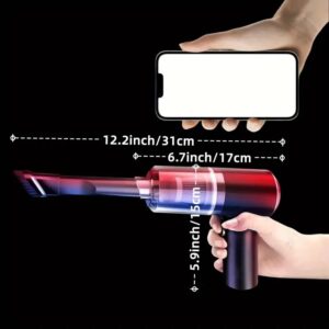 Portable Car Vacuum Cleaner, Rechargeable Handheld Automotive Vacuum Cleaner