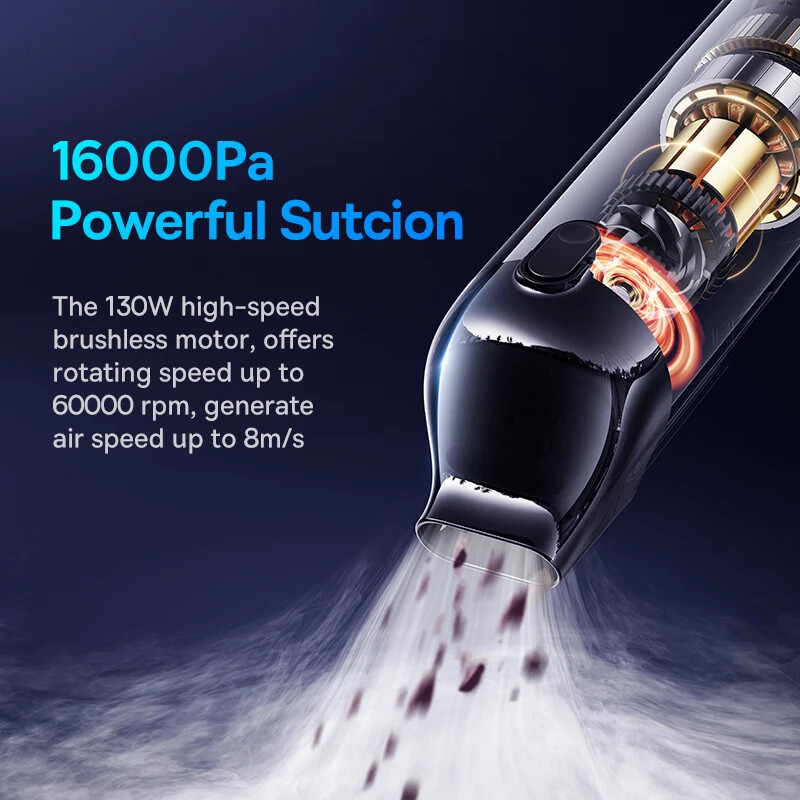 Wireless Car Vacuum Cleaner Powerful Portable Handheld Automotive Vacuum Cleaner - Image 2